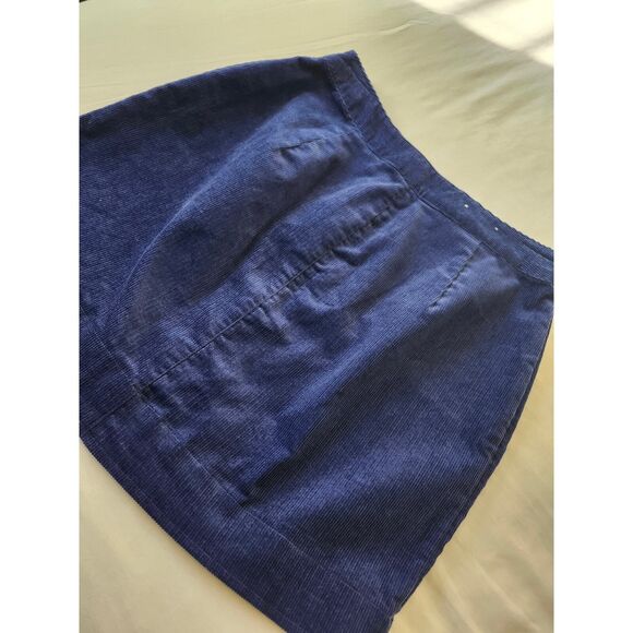 Old Navy Blue Corduroy Mini Skirt Size 0 100% cotton - Picture 9 of 9